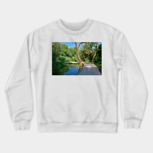 Walkway on the Skradinski Buk Trail Crewneck Sweatshirt